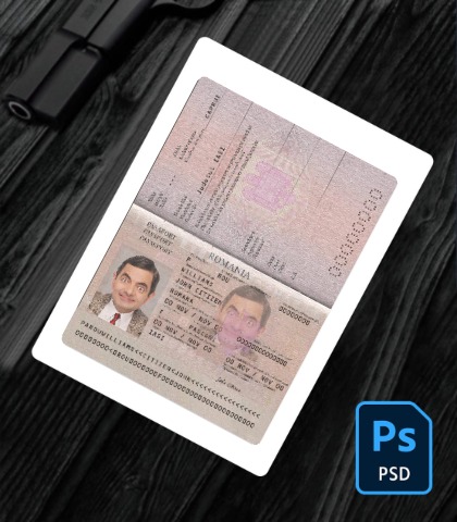 Romania passport version 2 PSD